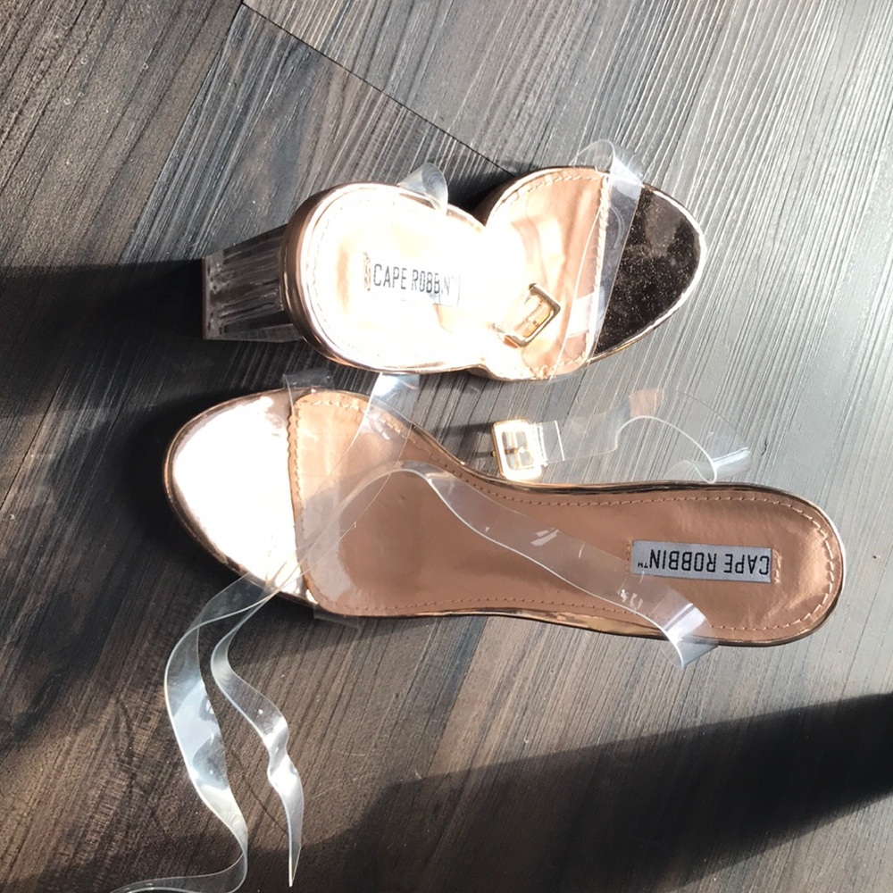 Fashion Nova “Glass Slipper” heels